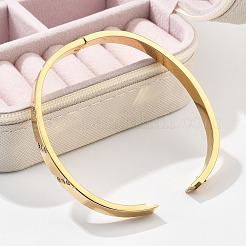 304 Stainless Steel Rhinestone Bangles for Women&nbsp;BJEW-Z092-16G