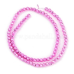 Baking Paint Electroplated Synthetic Non-magnetic Hematite Beads Strands&nbsp;G-H072-A01-01G