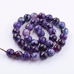 Natural Fire Crackle Agate Beads Strands&nbsp;G-E399-01A