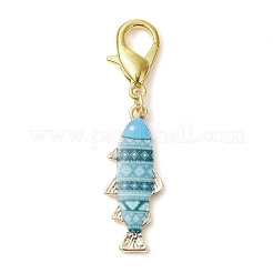Fish Alloy Enamel Pendant Decorations&nbsp;HJEW-JM01639