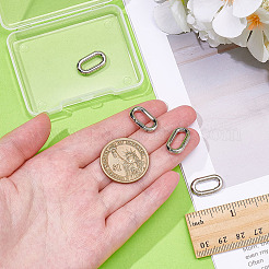 4Pcs 304 Stainless Steel Spring Gate Clasp Findings&nbsp;STAS-ME0002-66