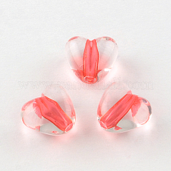 Heart Transparent Acrylic Beads&nbsp;TACR-S120-01