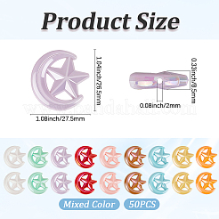 50Pcs Opaque Acrylic Beads&nbsp;OACR-PA0002-22
