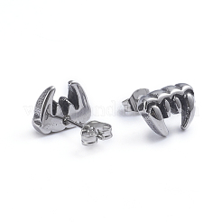 Retro 304 Stainless Steel Stud Earrings&nbsp;EJEW-L248-013AS