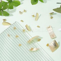 Mixed Shapes Brass Stud Earring Findings&nbsp;KK-FH0003-75