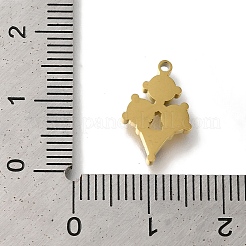 Ion Plating(IP) 304 Stainless Steel Manual Polishing Charms&nbsp;STAS-M059-02G-02