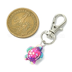 Sea Turtle Synthetic Turquoise Pendant Decorations&nbsp;HJEW-JM02143-01