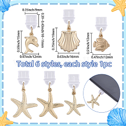 6Pcs PVC Mobile Dustproof Plugs&nbsp;HJEW-SC00203