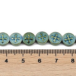 Electroplated Synthetic Non-magnetic Hematite Beads Strands&nbsp;G-K375-B02