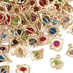 100Pcs 5 Styles Rack Plating Eco-Friendly Iron Charms&nbsp;IFIN-TA0001-54