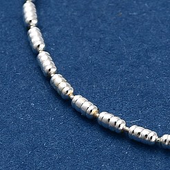 Brass Column Link Chain Necklaces&nbsp;NJEW-Q344-02S