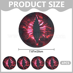 2 Sets Eye PVC Headlight Car Sticker&nbsp;AJEW-CP0006-12B