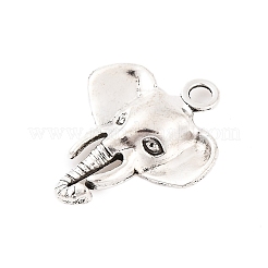 Tibetan Style Alloy Elephant Pendants&nbsp;X-TIBEP-1478-AS-LF