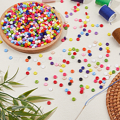 2-Hole Resin Flat Round Buttons&nbsp;BUTT-DC0001-20
