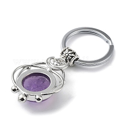 Natural Amethyst Keychain&nbsp;KEYC-H019-02P-04