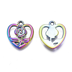 Rack Plating Rainbow Color Alloy Pendants&nbsp;PALLOY-S180-322