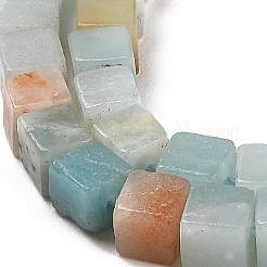 Natural Flower Amazonite Beads Strands&nbsp;G-G002-A06