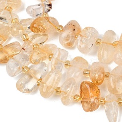 Natural Citrine(Heated) Beads Strands&nbsp;G-K393-B03