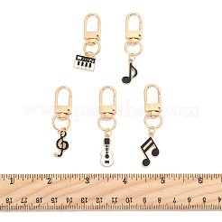 5Pcs Alloy Enamel Pendant Decorations&nbsp;HJEW-FS00035-02