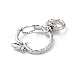Apple Alloy Swivel Clasps&nbsp;LS-FIND-L012-02P