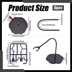 ABS Model Assembled Action Figure Display Holders&nbsp;AJEW-WH0596-775A