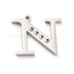 Non-Tarnish 304 Stainless Steel Pendant Rhinestone Settings&nbsp;STAS-F267-09N-P