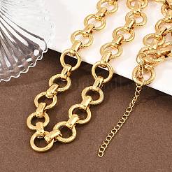 13MM 304 Stainless Steel Ring Link Chain Necklaces&nbsp;NJEW-Z105-03G