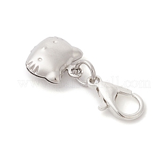 316 Surgical Stainless Steel Cat Pendant Decorations&nbsp;HJEW-JM04274