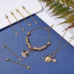 8Pcs 4 Style Brass Micro Pave Cubic Zirconia Chain Extender&nbsp;KK-SZ0005-61