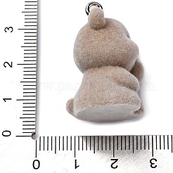Flocky Animal Resin Pendants&nbsp;FIND-S001-06C