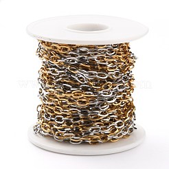 Two Tone 304 Stainless Steel Cable Chains&nbsp;CHS-B001-16