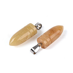 Natural Topaz Jade Pendants&nbsp;G-N349-16P-06