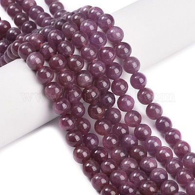 Natural Ruby Beads Strands&nbsp;G-L631-A01-6mm-AA-1