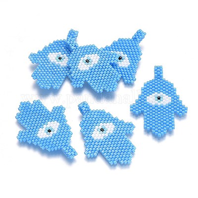 Handmade Japanese Seed Beads Pendants&nbsp;SEED-L008-050A-1