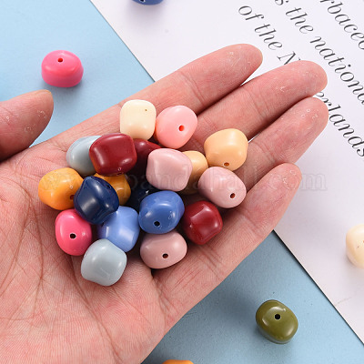 Opaque Acrylic Beads&nbsp;MACR-S373-12A-1