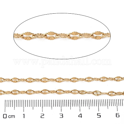 304 Stainless Steel Textured Dapped Chains&nbsp;CHS-G041-01G-1