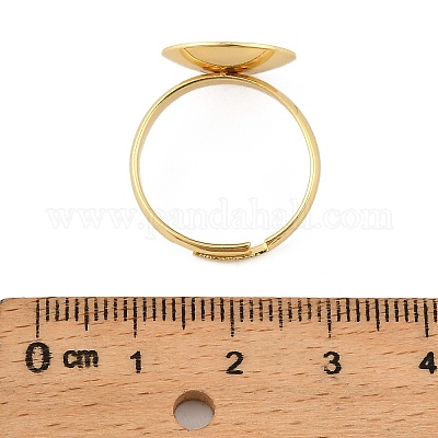 Brass Adjustable Ring Components&nbsp;KK-A272-09G-1