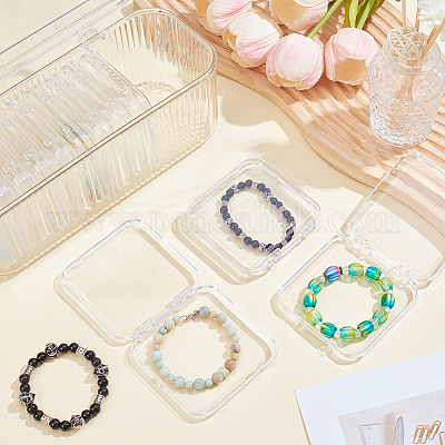 Rectangle Plastic Bangle Organizer Boxes&nbsp;CON-WH0107-91-1