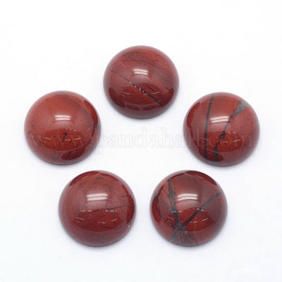 Natural Red Jasper Cabochons&nbsp;G-P393-R44-4MM-1