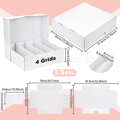 4 Grids Paper Packing Boxes&nbsp;CON-WH0089-249B-1