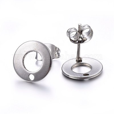 Non-Tarnish 304 Stainless Steel Stud Earring Findings&nbsp;STAS-H472-01P-1