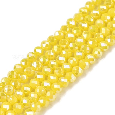 Electroplate Glass Beads Strands&nbsp;EGLA-A044-P3mm-B04-1