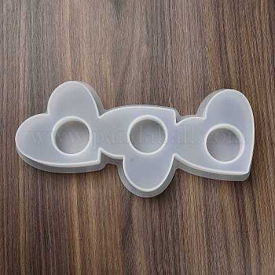 DIY Heart Candlesticks Silicone Molds&nbsp;DIY-G113-10B-1
