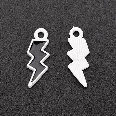 Spray Painted Alloy Enamel Pendants&nbsp;ENAM-R136-35A-1
