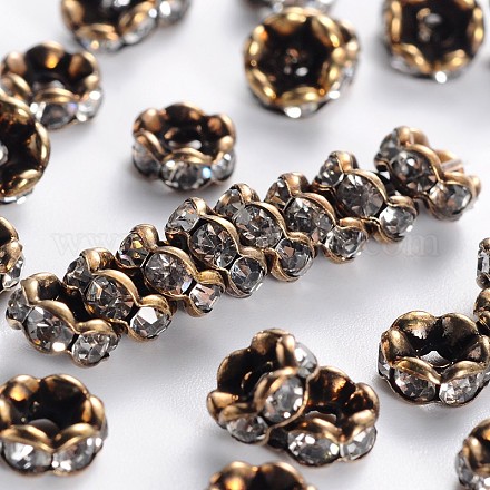Rack Plating Brass Beads X-KK-O083-D-AB-RS-1