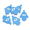 Handmade Japanese Seed Beads Pendants, with Japan Import Thread, Loom Pattern, Hamsa Hand/Hand of Fatima/Hand of Miriam with Evil Eye, Deep Sky Blue, 38~40x27~28x2mm, Hole: 1.8mm