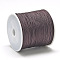 Nylon Braided Cord, Chinese Knotting Cord for Jewelry Making Macrame Craft, Coconut Brown, 1mm, about 284.33 yards(260m)/roll