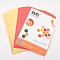 Waterproof A4 Adhesive Sticker Sheets, Self-Adhesive Labels Sticker, Orange Red, 29.7x21x0.01cm, 100sheets/bag