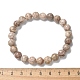 Natural Maifanite/Maifan Stone Bead Stretch Bracelets&nbsp;BJEW-K212-B-044-5