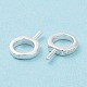 925 Sterling Silver Screw Eye Peg Bails&nbsp;STER-D035-42S-5